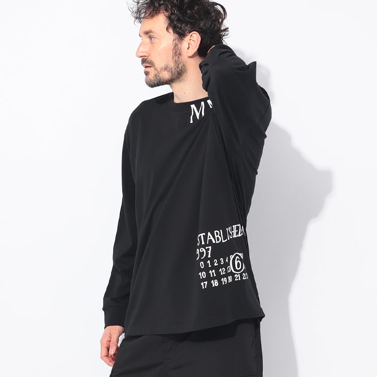 ◆MM6 Maison Margiela◆イラストプリント クルーネック Tシャツ MM6 エムエムシックス メゾン マルジェラ Maison Margiela バー