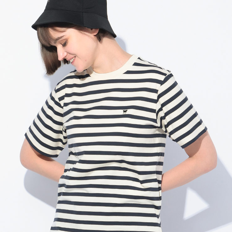 Max Mara（マックスマーラ） ワンポイント ボーダー柄 クルーネック