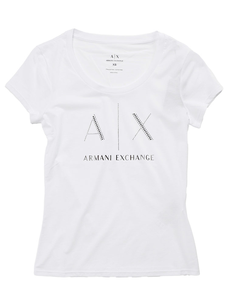 ARMANI EXCHANGE アルマーニ エクスチェンジ ラインストーンロゴ