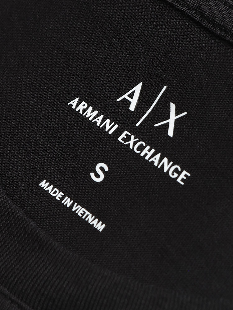 アルマーニ エクスチェンジ ARMANI EXCHANGE ラインストーンロゴ クルーネック 半袖 Tシャツ AEL8NYT91YJG3Z ARMANI EXCHANGE アルマーニ エクスチェンジ ラインストーンロゴ