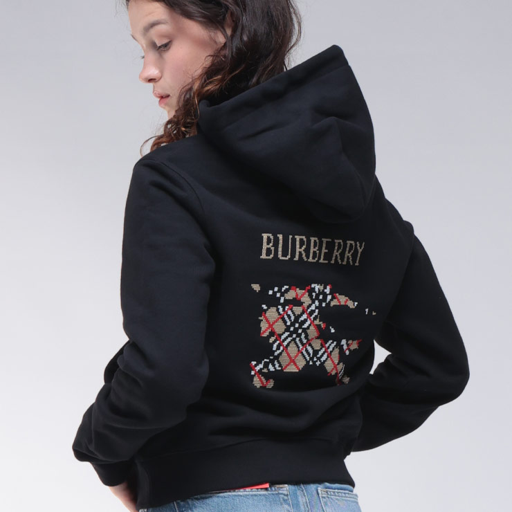 BURBERRY バーバリー クロスステッチロゴ プルオーバー パーカー