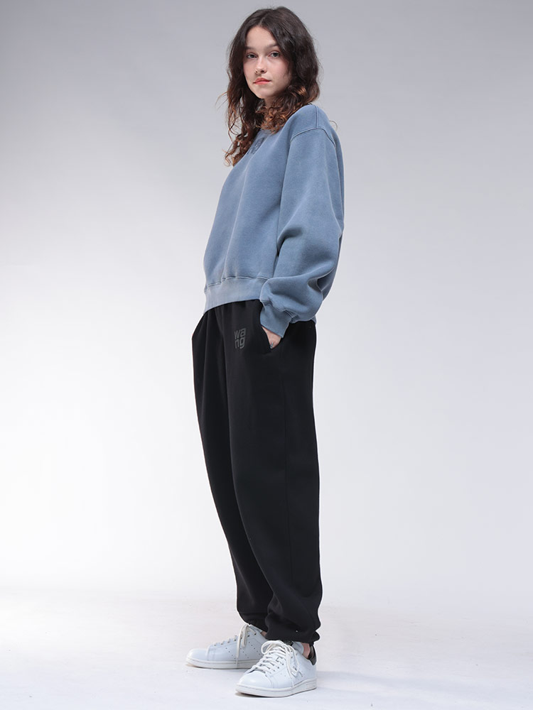 alexanderwang（アレキサンダー・ワン） 裏起毛 ワンポイント クルー