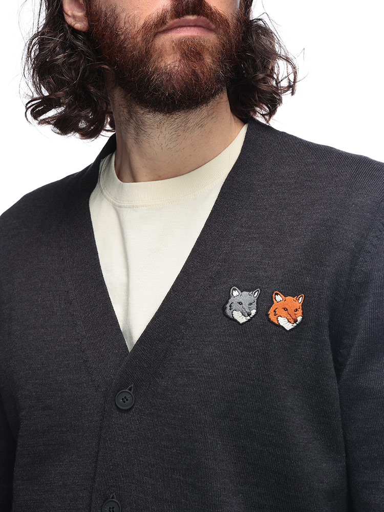 t*i様 ￼ MAISON KITSUNE カーディガン　FOXワッペン MAISON KITSUNE（メゾン キツネ） メンズ ダブル ボールド フォックス