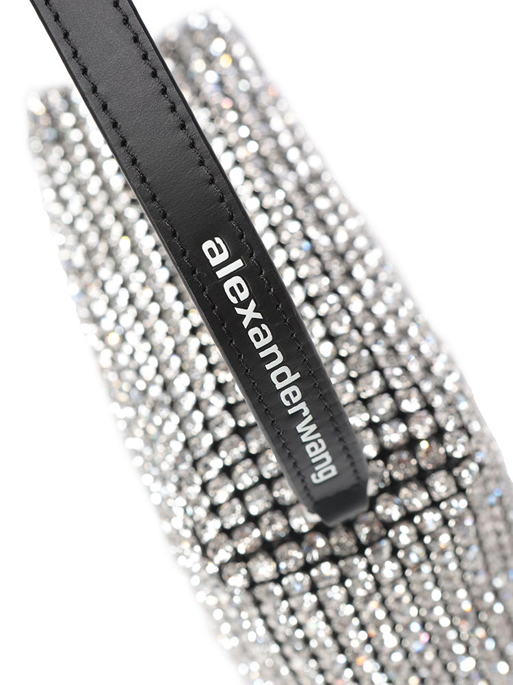 【新品同様】アレキサンダーワン アクセサリーポーチ ラインストーン 2way alexanderwang（アレキサンダー・ワン） 【1円ラッピング