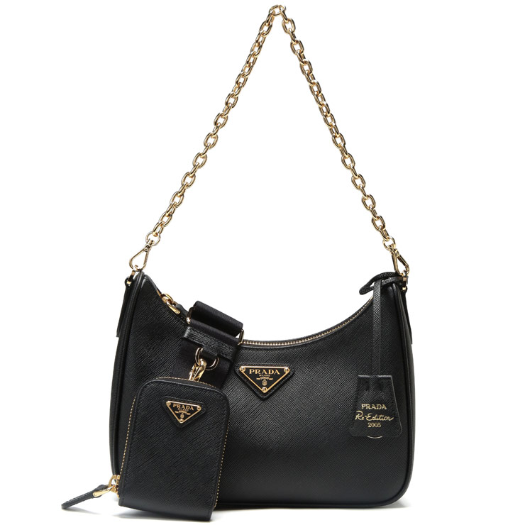 お*な様 PRADA FABRIC WAISTBAG WITH LEATHER PRADA/プラダ_Men通販 | Re-Nylon xサフィアーノレザー ベルトバッグ