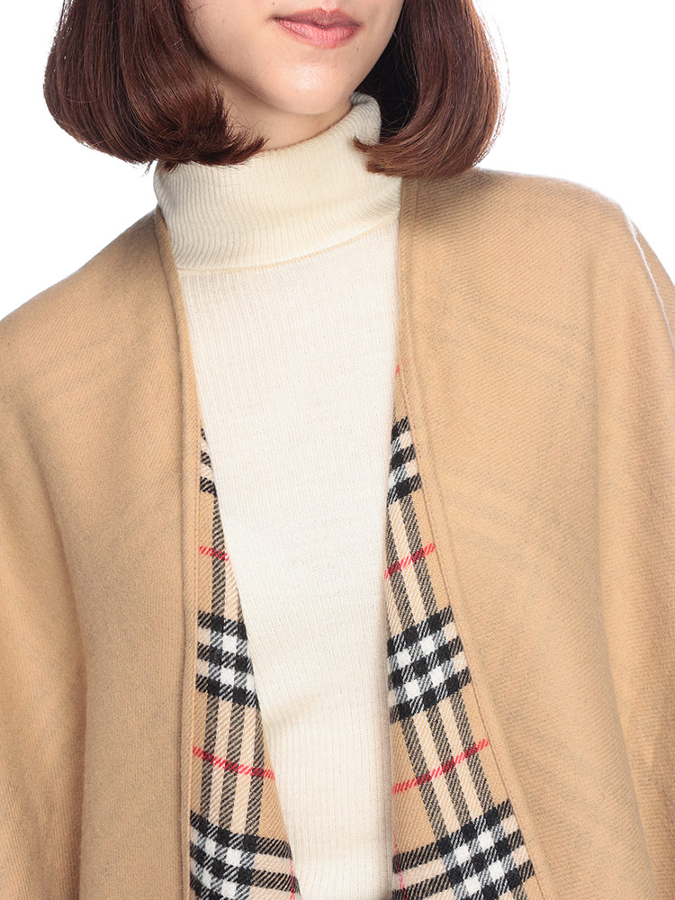 BURBERRY（バーバリー） ウール100％ リバーシブル チェック＆無地