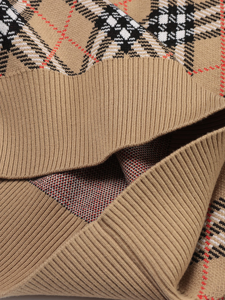 BURBERRY（バーバリー） エンブロイダード チェック クルーネック