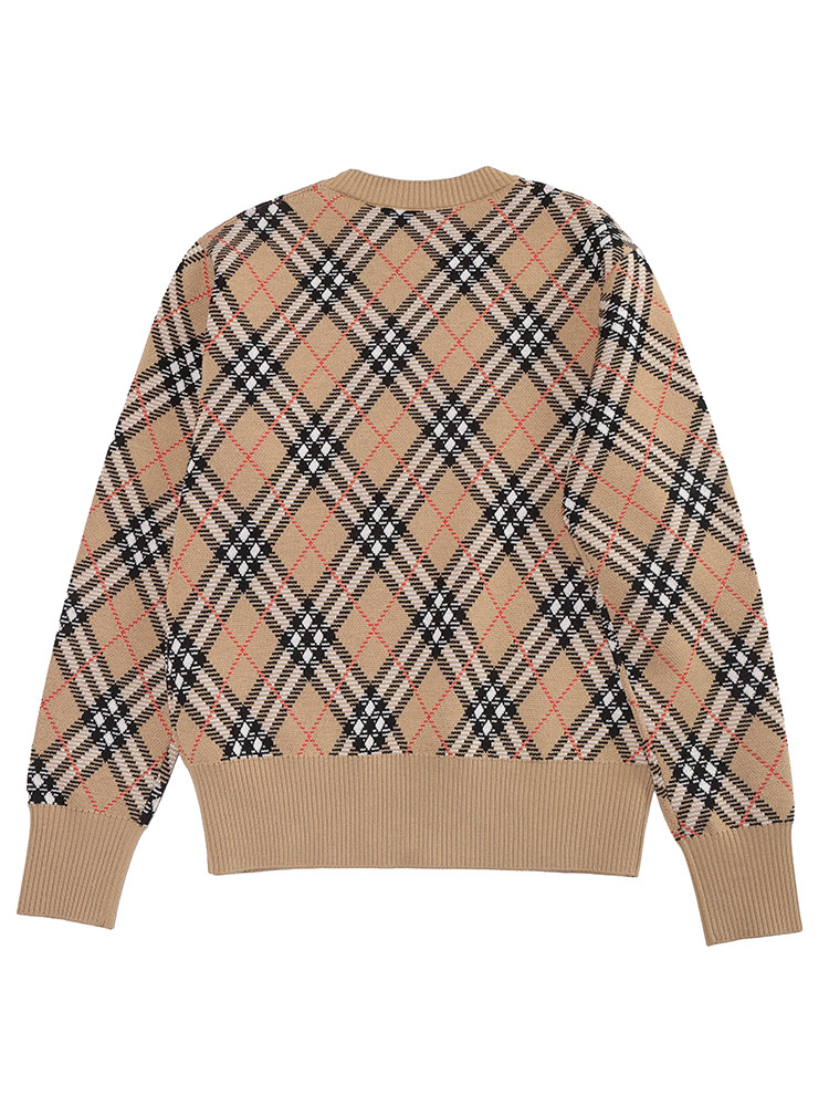 BURBERRY（バーバリー） エンブロイダード チェック クルーネック