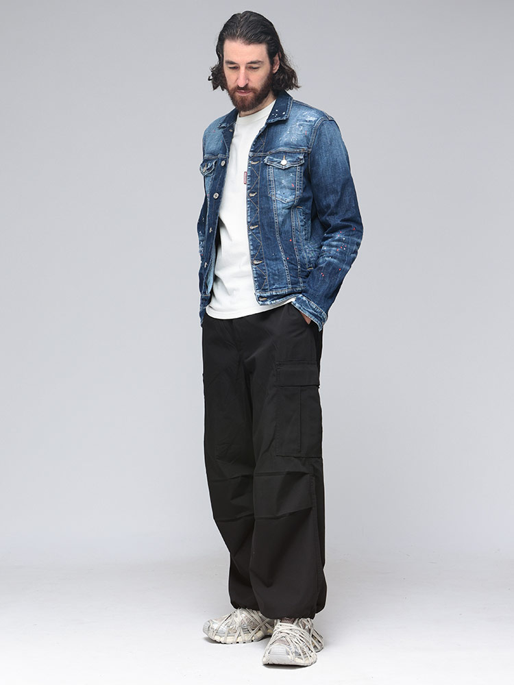 DSQUARED2（ディースクエアード） ペイント フルボタン デニム