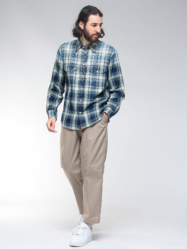 DSQUARED2 ディースクエアード チェック柄 ポロシャツ DSQUARED2（ディースクエアード） シャツ 長袖 トップス メンズ ライン