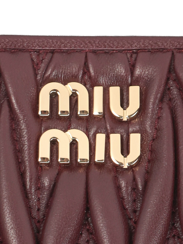 miu miu（ミュウミュウ） ウォレット レディース ナッパレザー