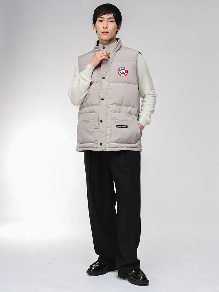 CANADA GOOSE（カナダグース） ダウン ベスト メンズ スタンド ダブル