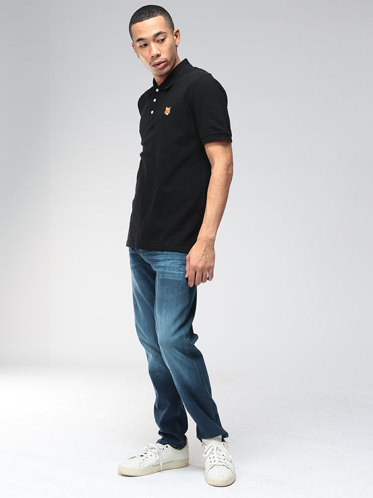 MAISON KITSUNE（メゾン キツネ） ポロシャツ メンズ 無地 FOX HEAD