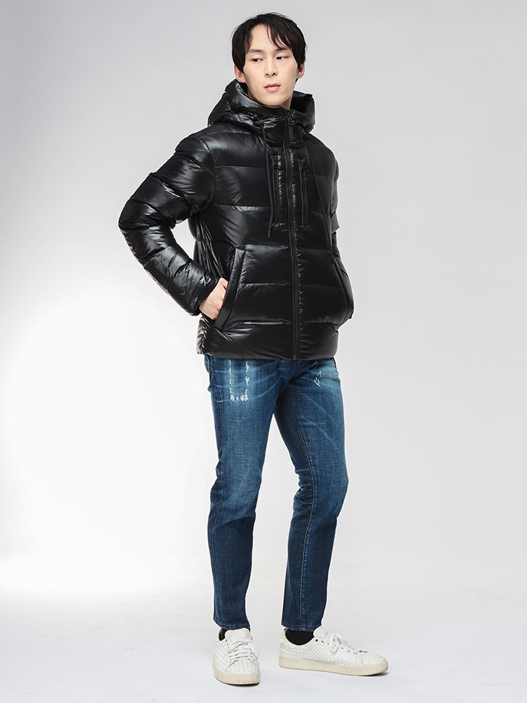 Mackage マッカージュ ダウン メンズ ダウンブルゾン ロゴ ワッペン