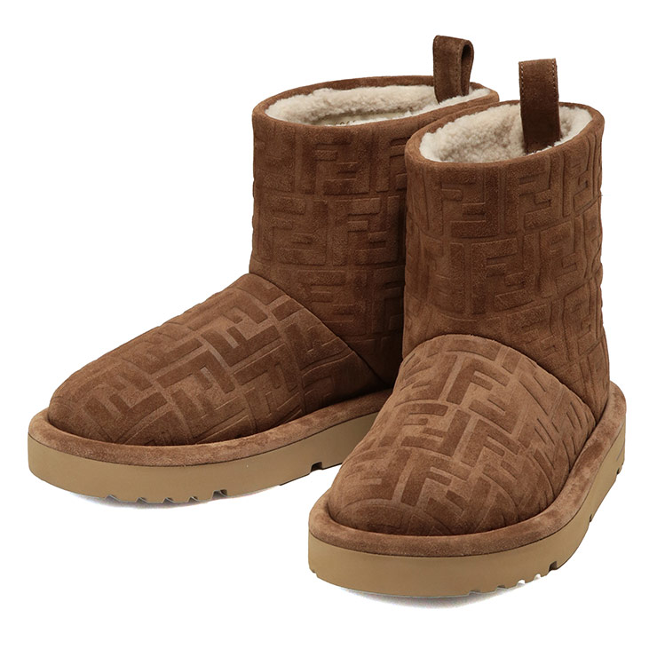 FENDI（フェンディ） ブーツ メンズ ロゴ FFモチーフ スエード