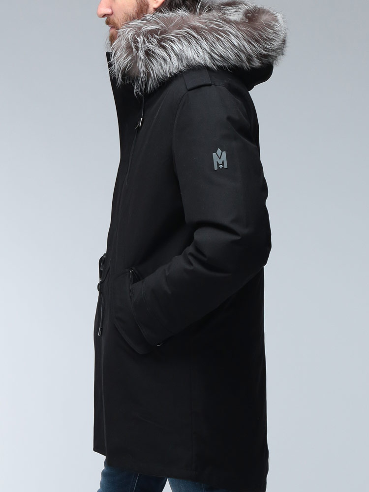 Mackage マッカージュ ダウン ブルゾン メンズ ロゴ ラビットファー