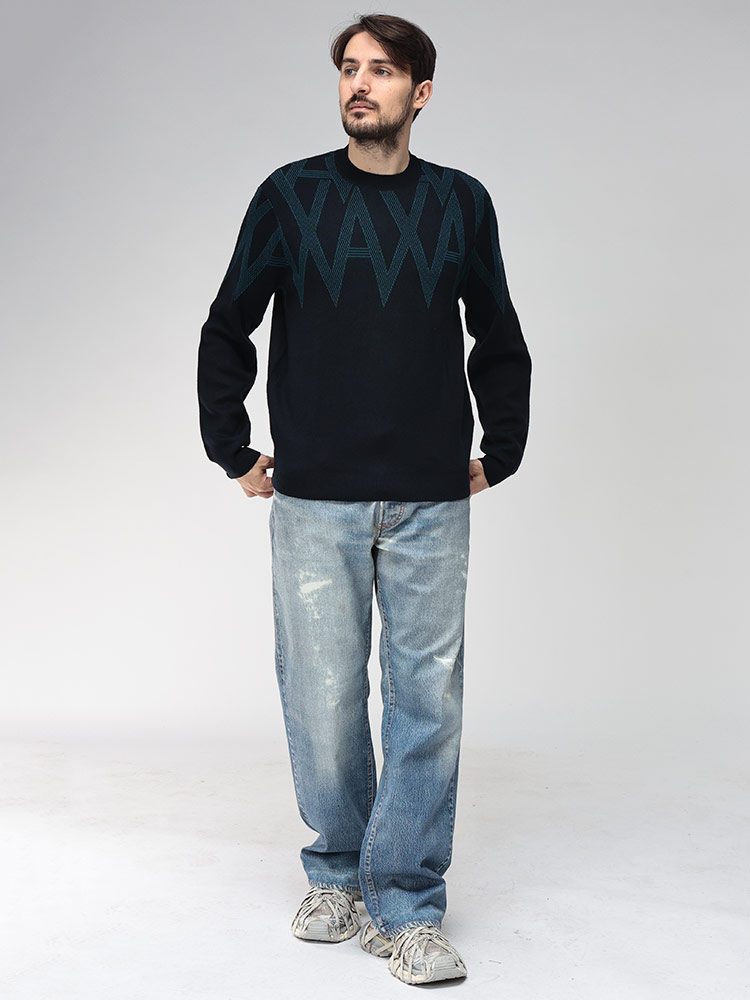 ARMANI EXCHANGE アルマーニ エクスチェンジ ニット メンズ ラウンド