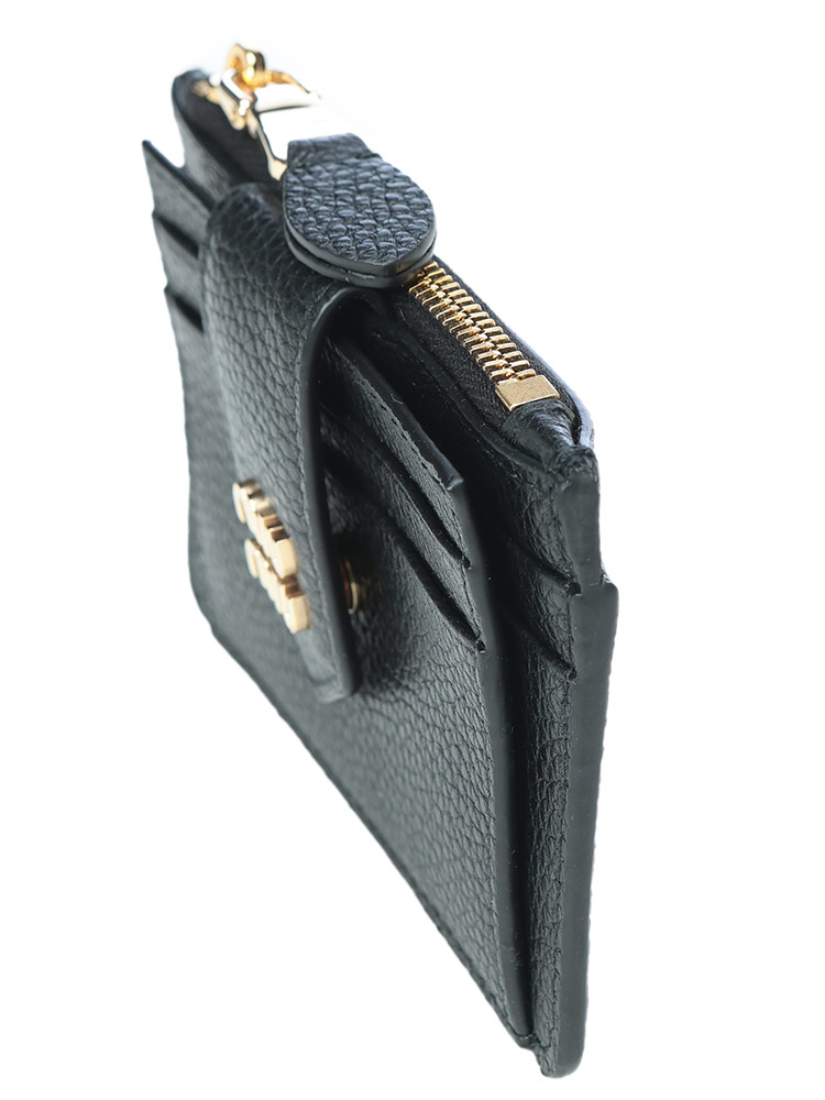 miu miu（ミュウミュウ） ウォレット レディース ロゴ シボレザー ミニ