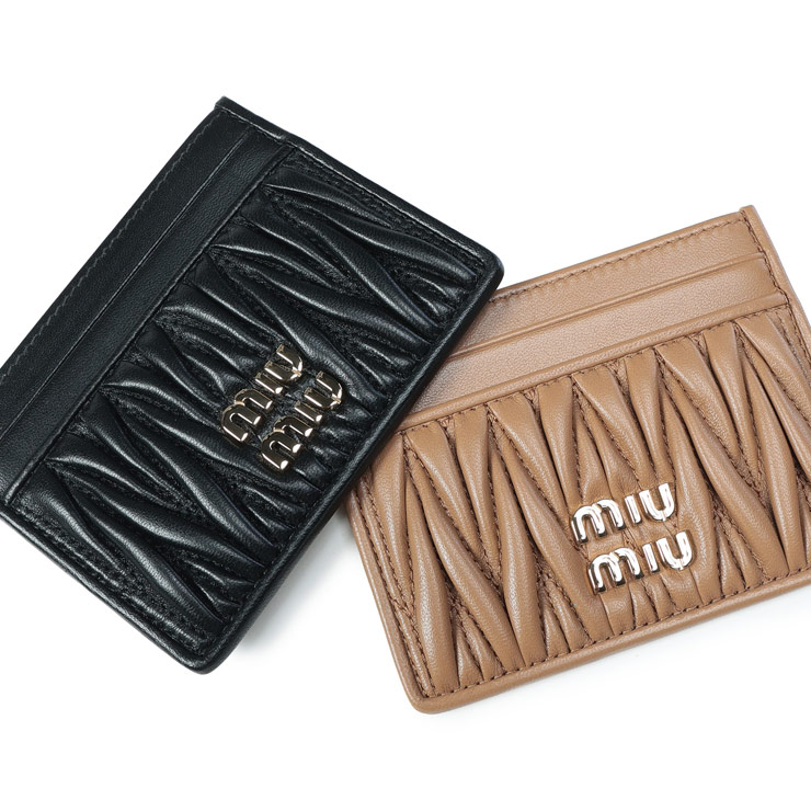 miu miu（ミュウミュウ） カードケース レディース レザー マテラッセ