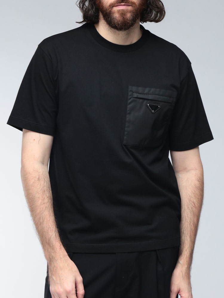 PRADA（プラダ） Tシャツ メンズ ロゴ ポケット トライアングルロゴ