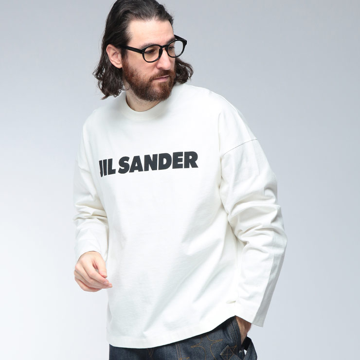新品　値下不可　JIL SANDER ロゴ ロンT 長袖 Sサイズ　1枚 JIL SANDER（ジルサンダー） ロンT メンズ ロゴ フロントロゴ プリント