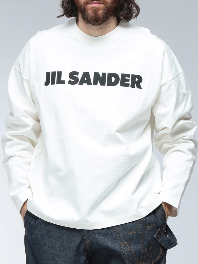 JIL SANDER（ジルサンダー） ロンT メンズ ロゴ フロントロゴ プリント