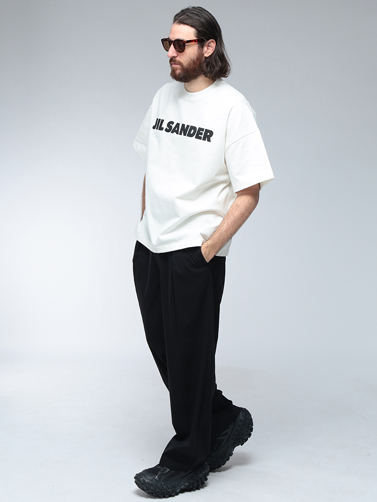 JIL SANDER（ジルサンダー） Tシャツ メンズ ロゴ プリント クルー