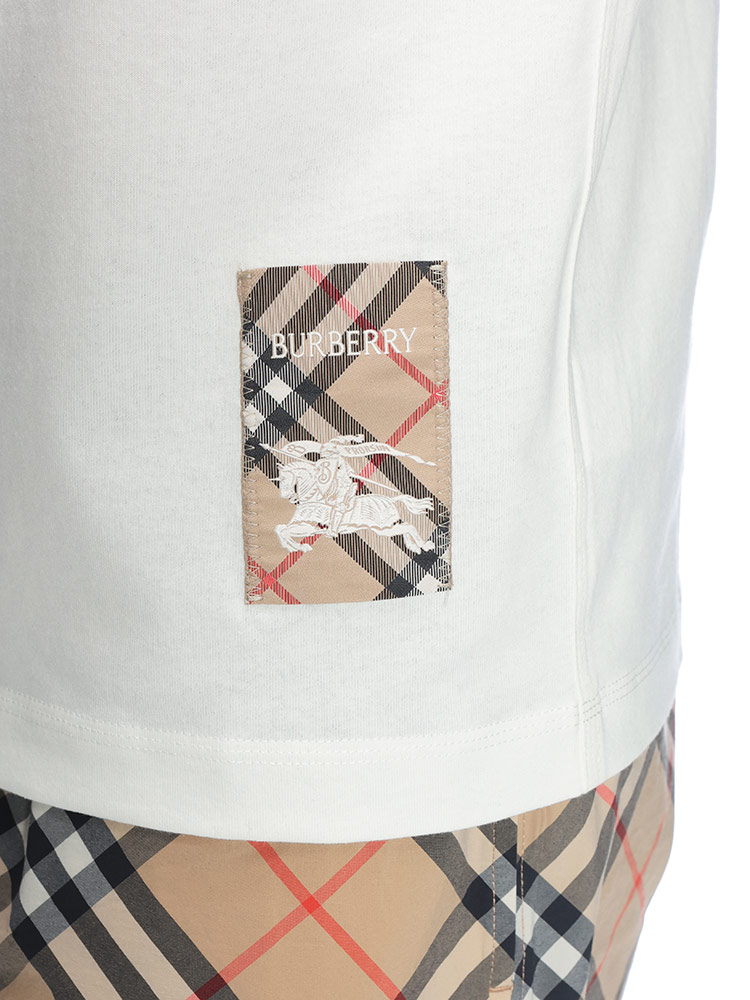 BURBERRY（バーバリー） メンズ Tシャツ 半袖 ロゴ チェック ラベル