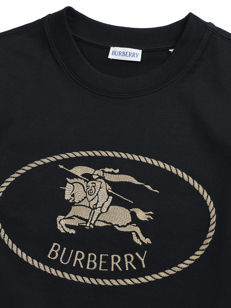 BURBERRY（バーバリー） レディース Tシャツ 半袖 ロゴ 刺繍 ナイト