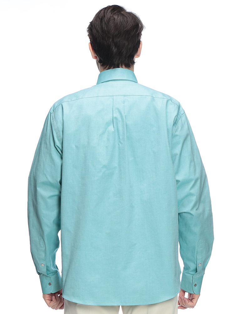 FENDI（フェンディ） メンズ シャツ 長袖 胸ロゴ ポケット ボタン