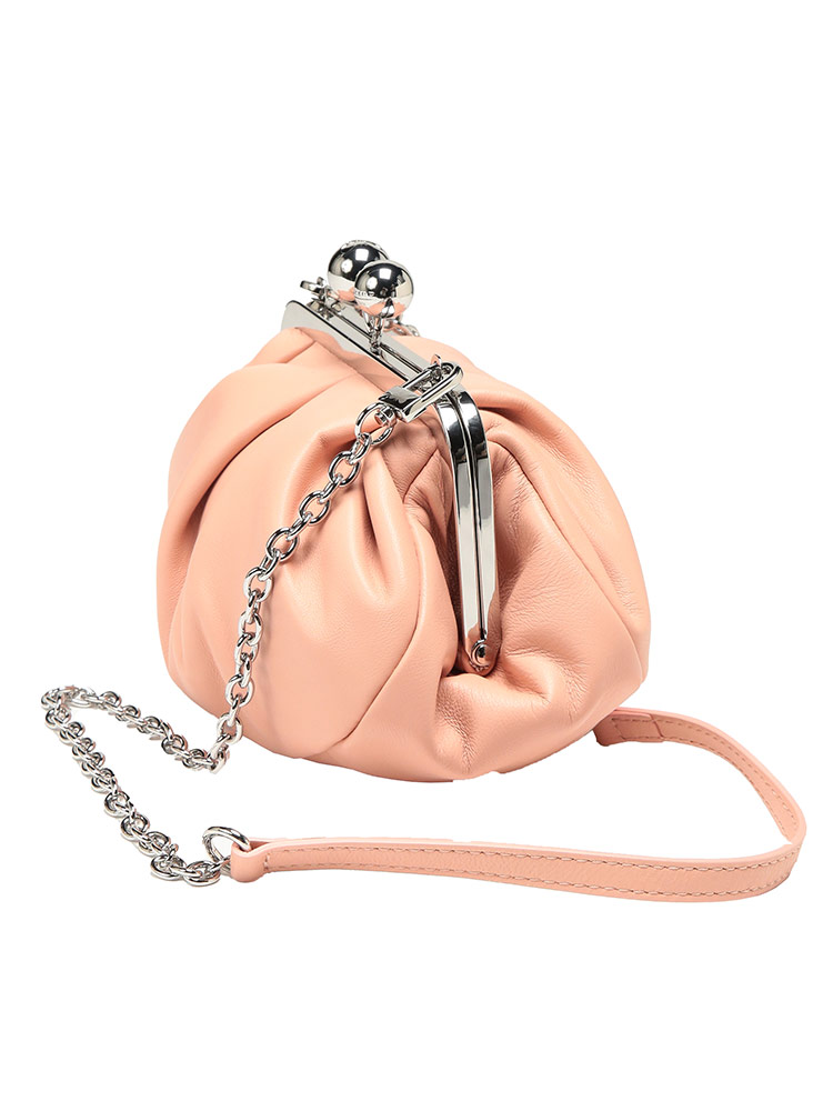 ★新品未使用★MaxMara ピンクベージュ クラッチバッグ　定価¥48,400 Max Mara(マックスマーラ) クラッチバッグ(レディース) - ブランド通販