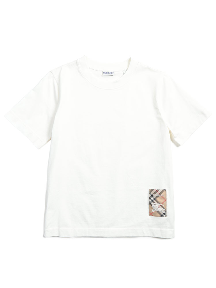BURBERRY（バーバリー） レディース Tシャツ 半袖 ロゴ 刺繍 チェック