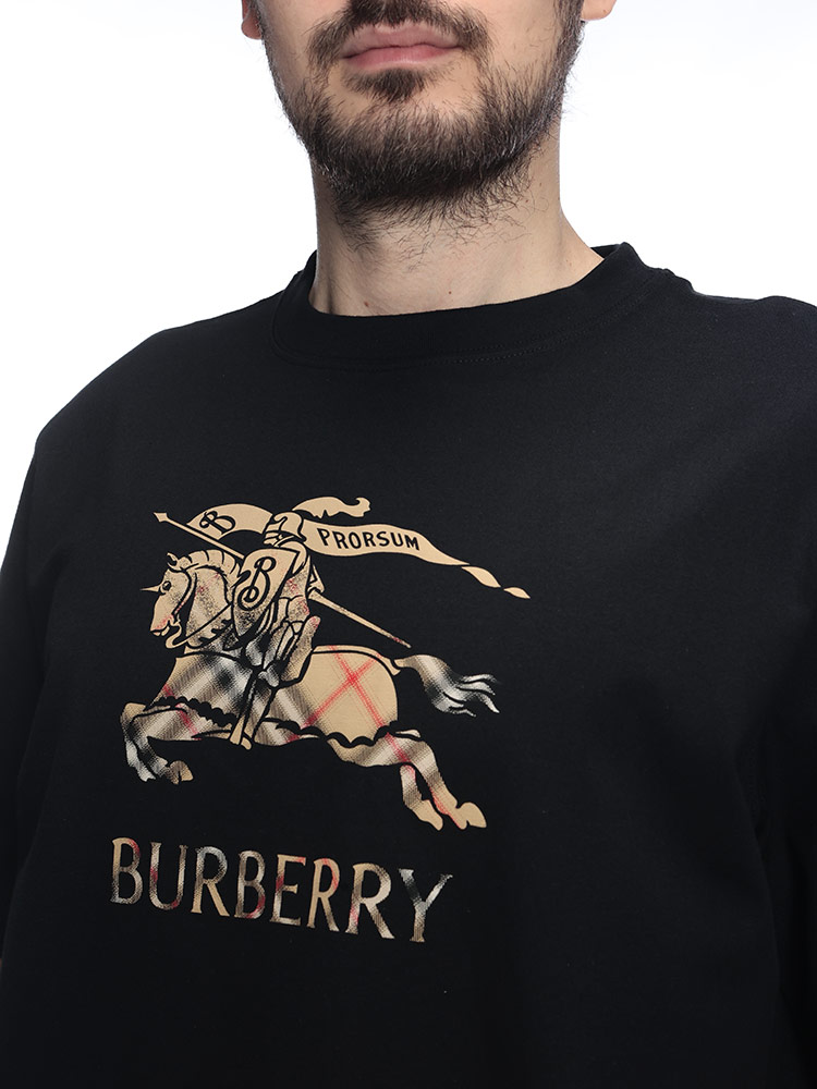BURBERRY（バーバリー） メンズ Tシャツ 半袖 ロゴプリント チェック