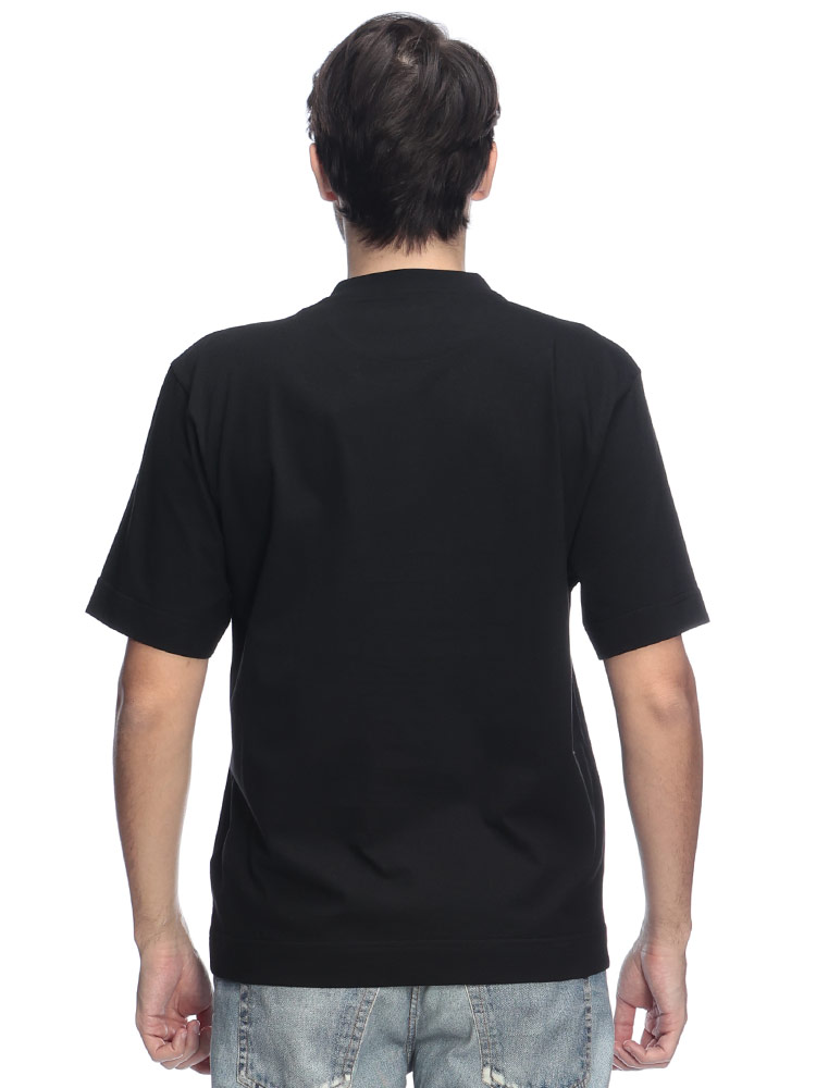 FENDI（フェンディ） メンズ Tシャツ 半袖 ロゴ 刺繍 クルーネック