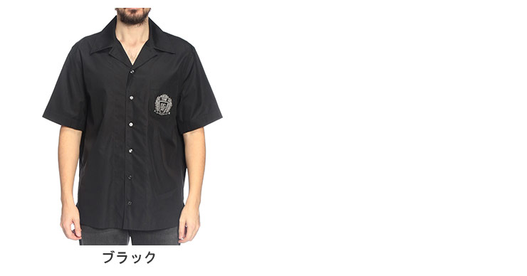 入手困難✨ ドルチェアンドガッバーナ 半袖シャツ ポロシャツ 柄シャツ 黒色系 DOLCE&GABBANA（ドルチェ & ガッバーナ） メンズ シャツ 半袖 ロゴ