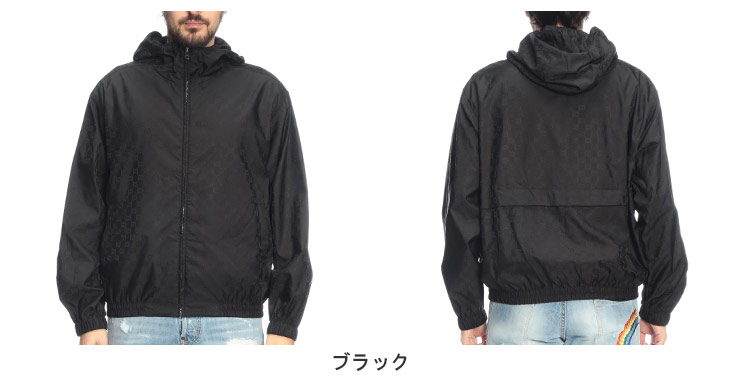 GUCCI（グッチ） メンズ ブルゾン GUCCI GGロゴ 総柄 ナイロン