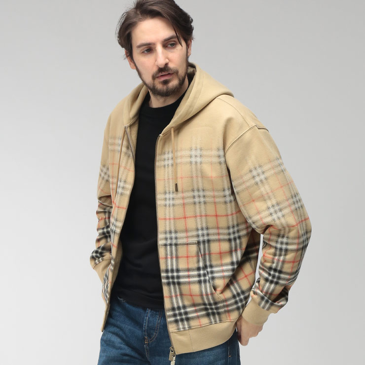 BURBERRY（バーバリー） メンズ パーカー 長袖 グラデーションチェック