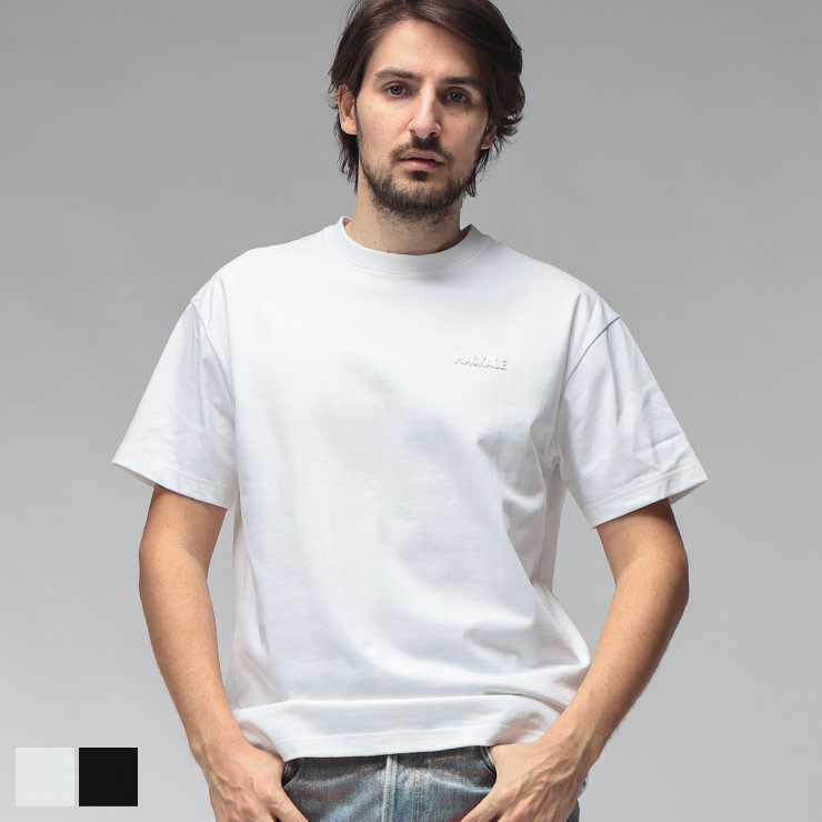 MACKAGE 半袖 Tシャツ ホワイト Mackage マッカージュ メンズ Tシャツ 半袖 MKGTEER6胸ロゴ クルー