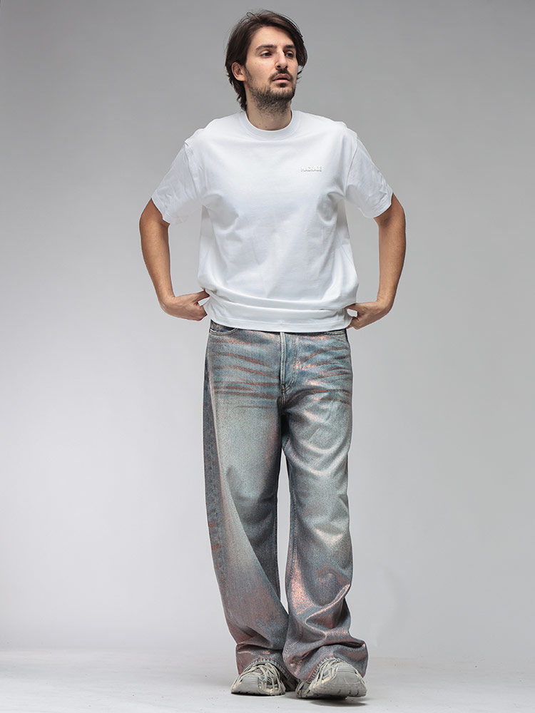 Mackage マッカージュ メンズ Tシャツ 半袖 MKGTEER6胸ロゴ クルー
