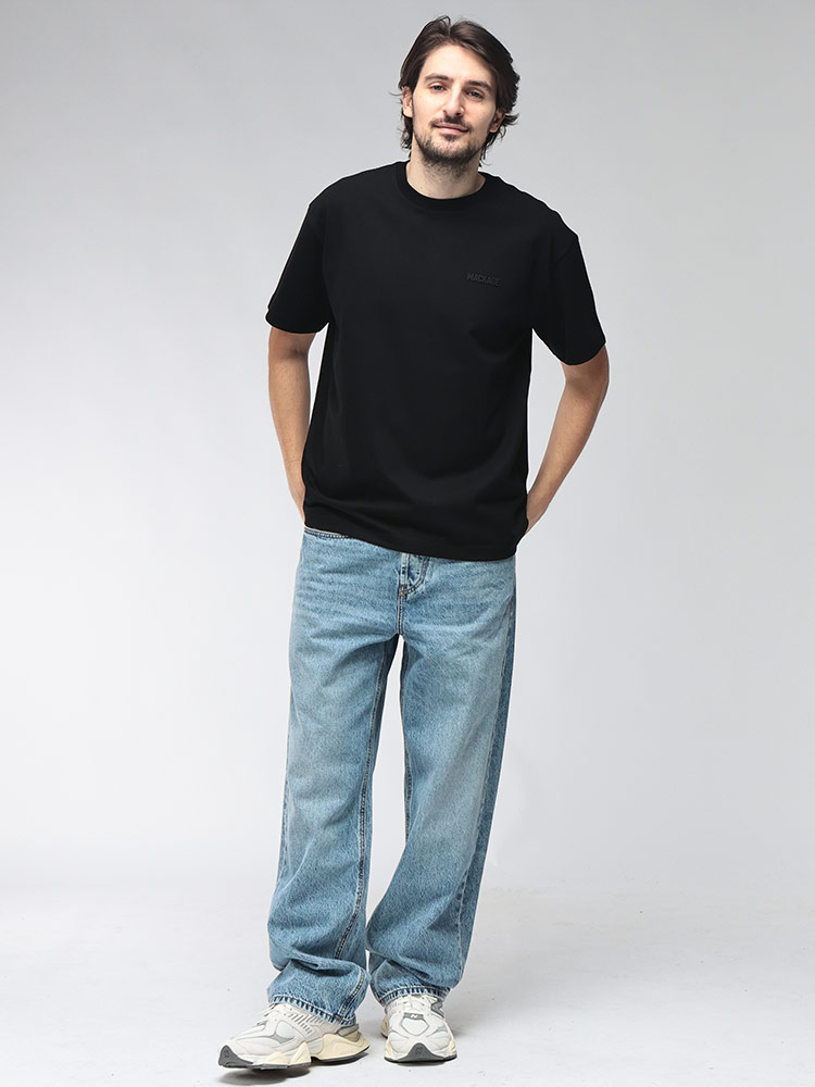 Mackage マッカージュ メンズ Tシャツ 半袖 MKGTEER6胸ロゴ クルー