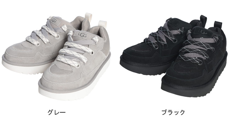 UGG（アグ） メンズ スニーカー ロゴ スエード レースアップ