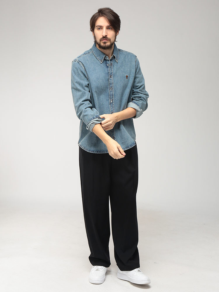 AMI Alexandre Mattiussi アミパリス AMI PARIS メンズ デニムシャツ