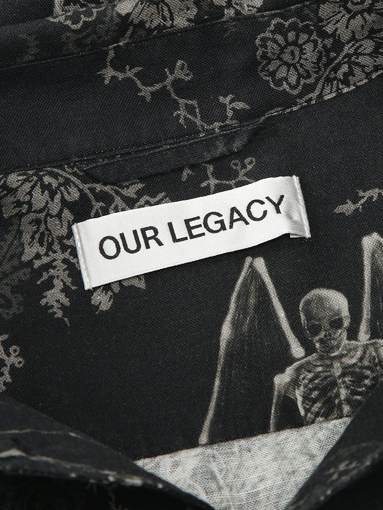 Our Legacy（アワーレガシー） メンズ シャツ 半袖 麻混 総柄