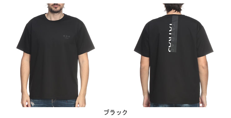 タトラス 2021年モデル Tシャツ 裾ロゴ ブラック コットン TATRAS（タトラス） メンズ Tシャツ 半袖 TRORESTE6コットン100