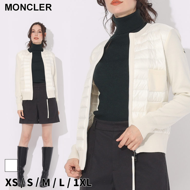 モンクレール ダウン MONCLER レディース カーディガン ニットジャケット ブランド アウター MCL9B51000A9018