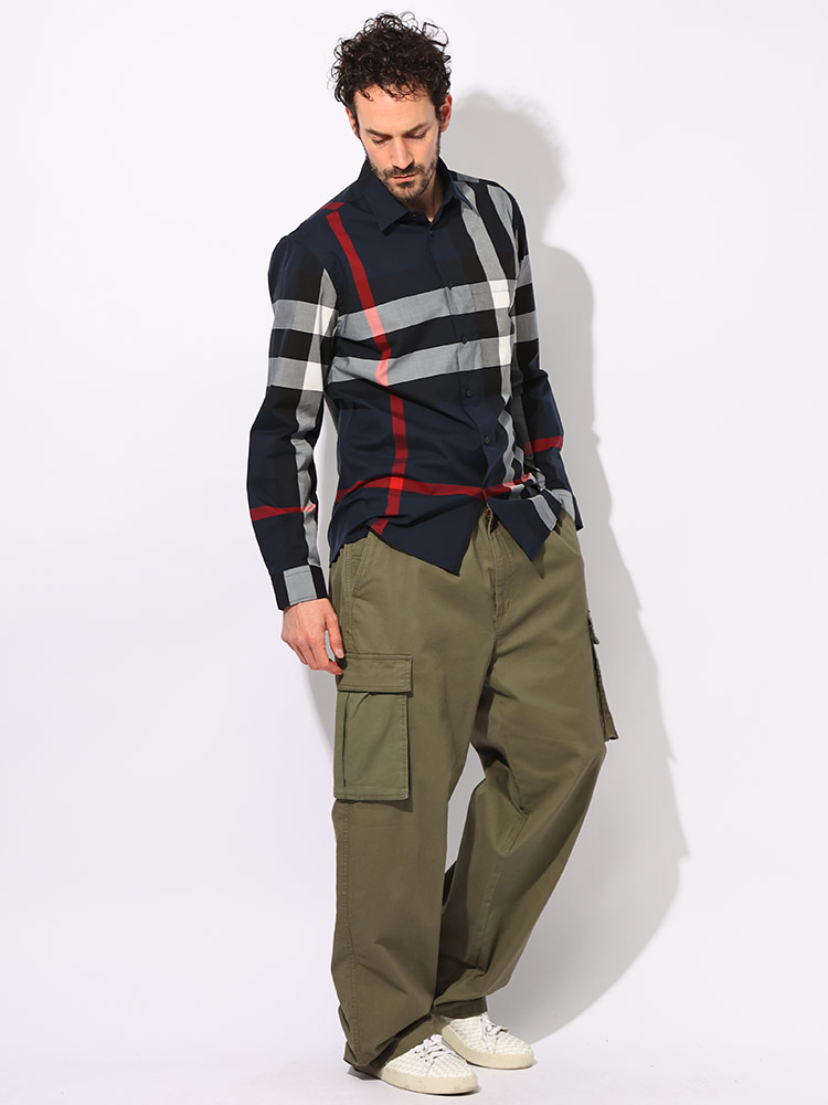 BURBERRY (バーバリー) オーガニックコットン 総柄チェック