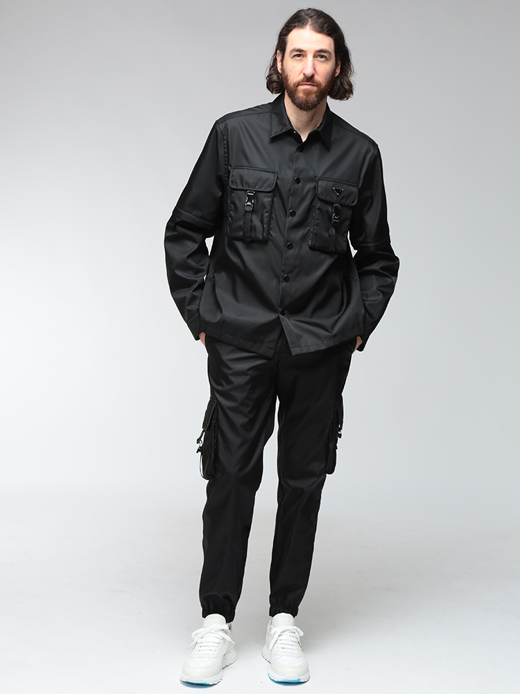 PRADA（プラダ） メンズ カーゴパンツ PRADA Re-Nylon メタルロゴ