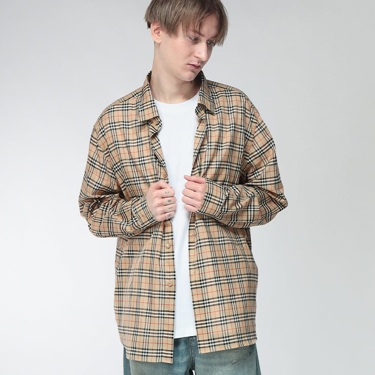 BURBERRY（バーバリー） メンズ シャツ 長袖 リラックスフィット