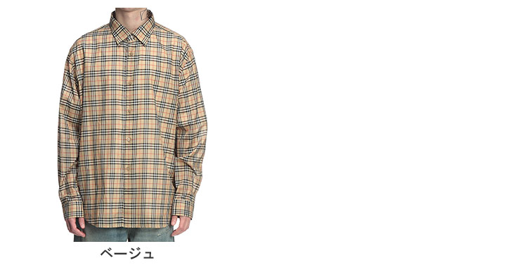 BURBERRY（バーバリー） メンズ シャツ 長袖 リラックスフィット