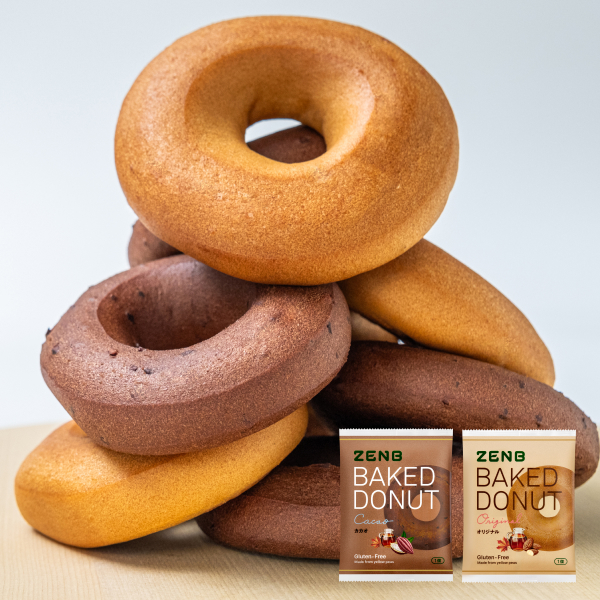 ZENB ゼンブ 焼きドーナツ 2種12袋（オリジナル・カカオ）ヘルシー おやつ 糖質オフ グルテンフリー ダイエット 中のおやつ 食物繊維 お菓子 ギフト